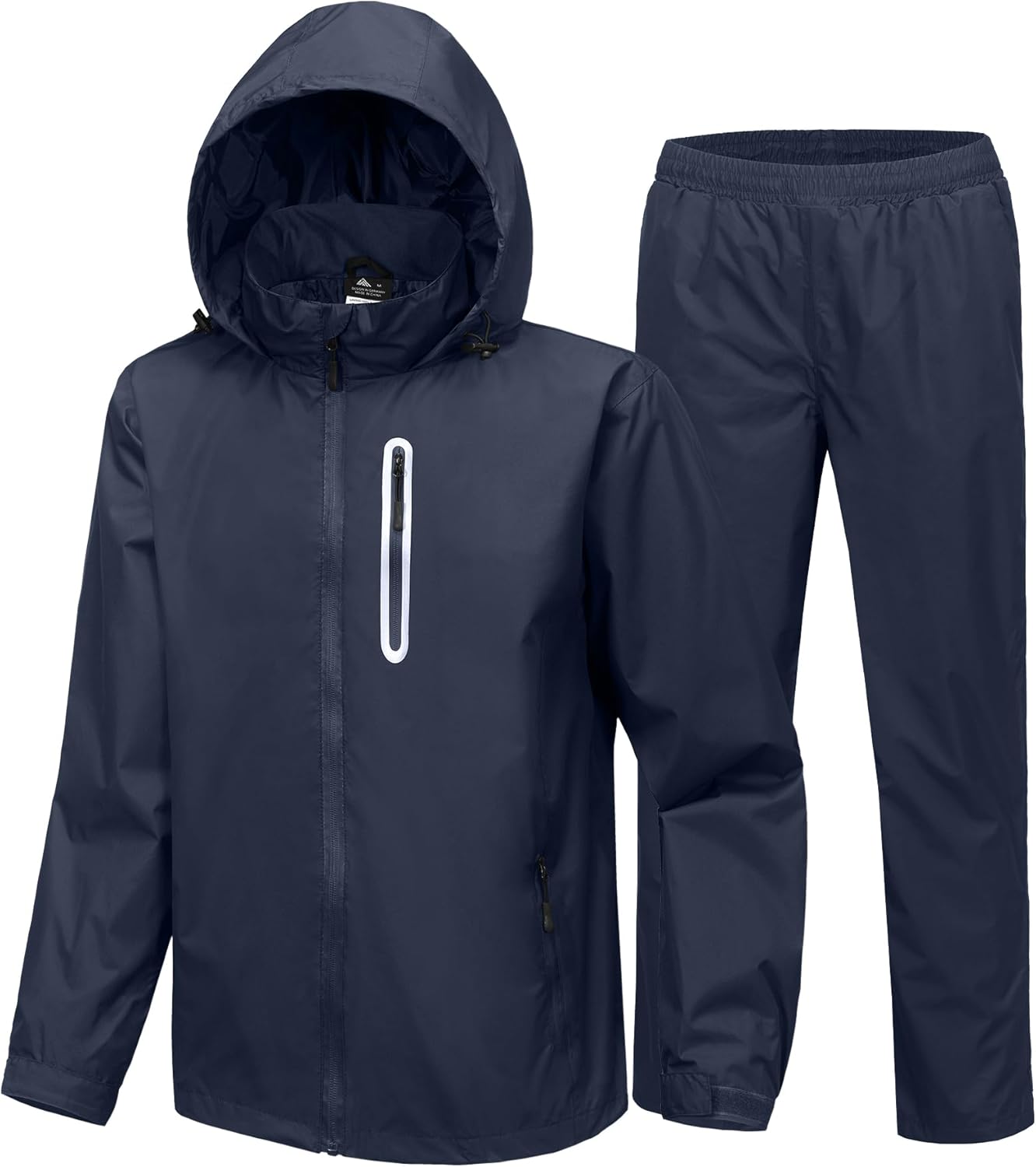 SWISSWELL Men Women Rain Suit Waterproof Lightweight Hooded Raincoat Jacket and Pants for Golf, Hiking, Travel