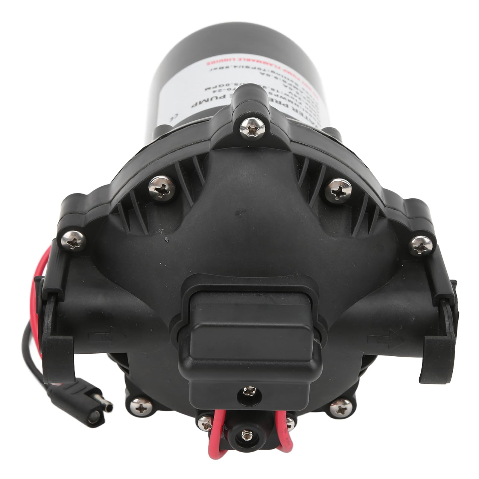 Aramox Pompa do Mycia Pokładu, Zestaw Plastikowej Pompy do Mycia Pokładu 24 V 5,0 GPM 70 PSI Pompa Pozioma z Pistoletem na wodę i Wężem Czyszczenia Jachtów łodzi Morskich RV