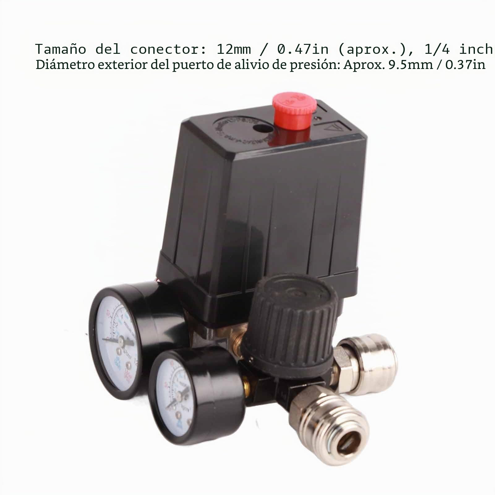 Compresor Interruptor de Presión 220V, Regulador de Presión del Compresor de Aire Repuestos Interruptor de la Válvula de Control del Compresor Regulador del Compresor de Aire con