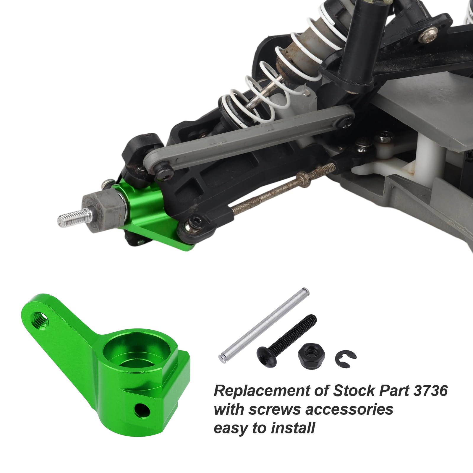 dk樣專用 Amazon.com: HobbyPark 鋁製前轉向架升級零件適用於1/10 Traxxas 2WD