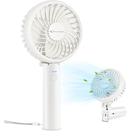 Mini Ventilateur Portable USB Rechargeable 3000mAh - 4 Vitesses, Pliable 180°, Silencieux, Idéal Été Voyage Bureau Extérieur