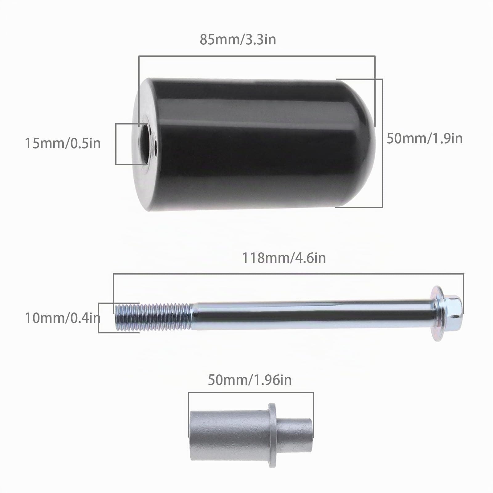 OTOTEC Lot de 2 paires de glissières de cadre de moto de 10 mm - Protection anti-chute - Compatible avec Yamaha, Honda, Suzuki