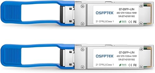 Miniatura 16 de QSFPTEK 100G QSFP28 Transceptor, 100gb LC Monomodo 100GBASE-LR4 Módulo Óptico para Arista Networks QSFP-100G-LR4 (LWDM, 6.2 mi, con DDM)