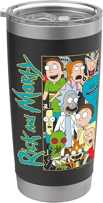Rick & Morty Character Frame Stainless Steel Insulated Tumbler