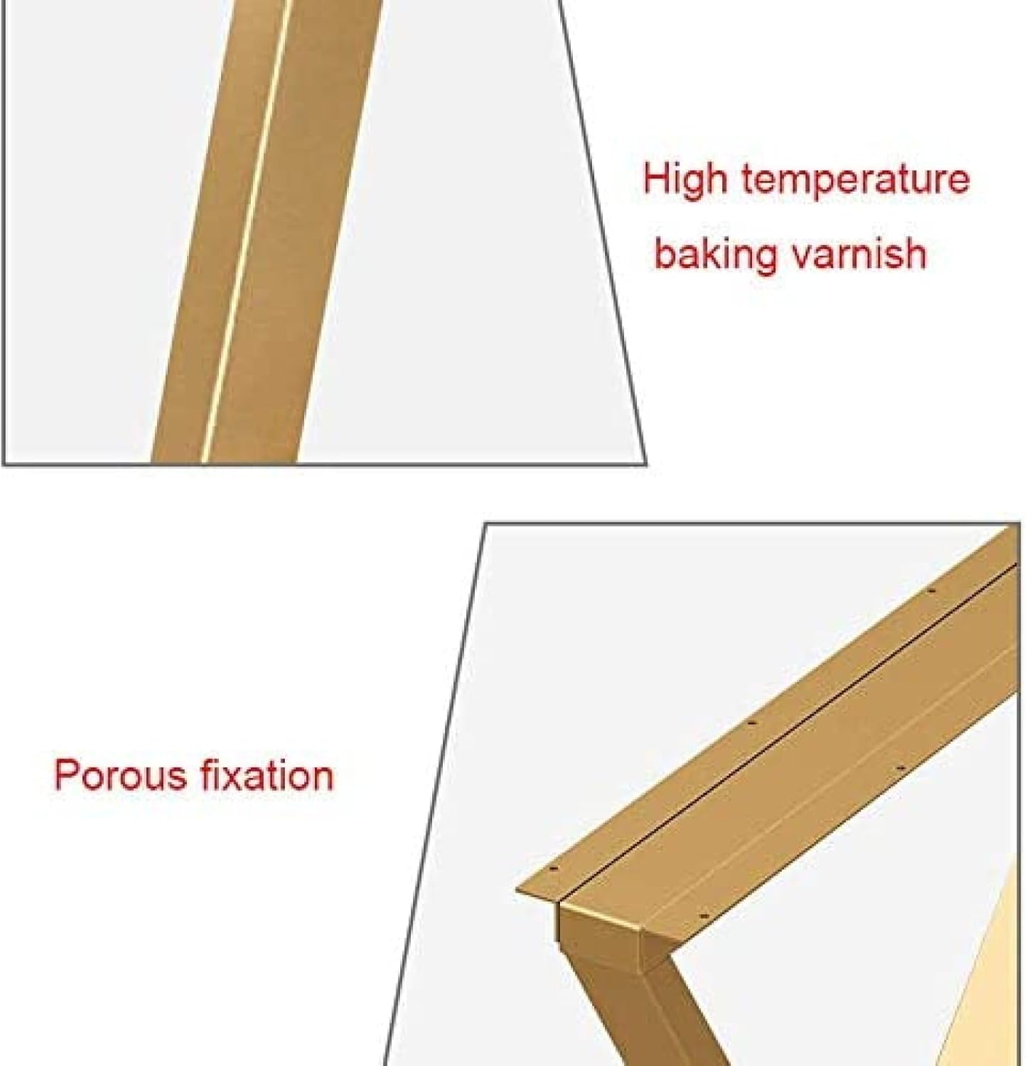 Heavy Duty Table Legs Metal Furniture Legs X-Frame Dining Table Legs DIY Coffee Table Legs Adjustable Bench Legs Replacement Legs 1pc 70/100cm,Gold,40CM*100CM