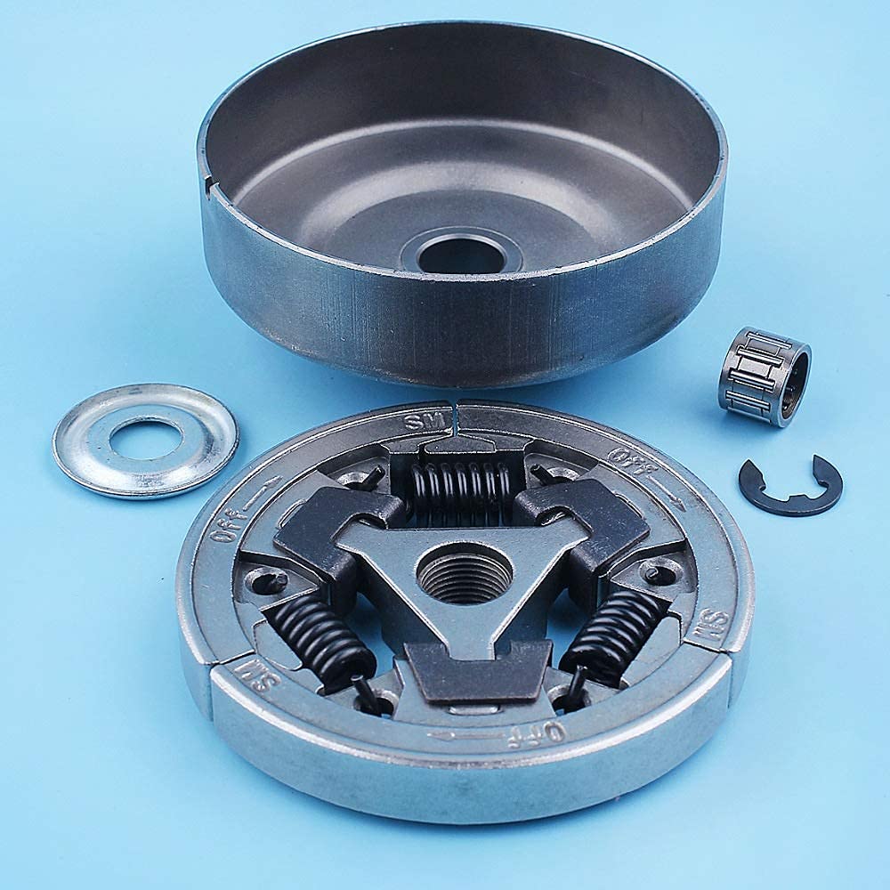 3/8 "-7T Kit de cojinete de Tambor de Embrague de piñón Recto Compatible con Stihl MS391 MS311 MS 391311 Repuestos de Repuesto para arandela de Motosierra E-Clip