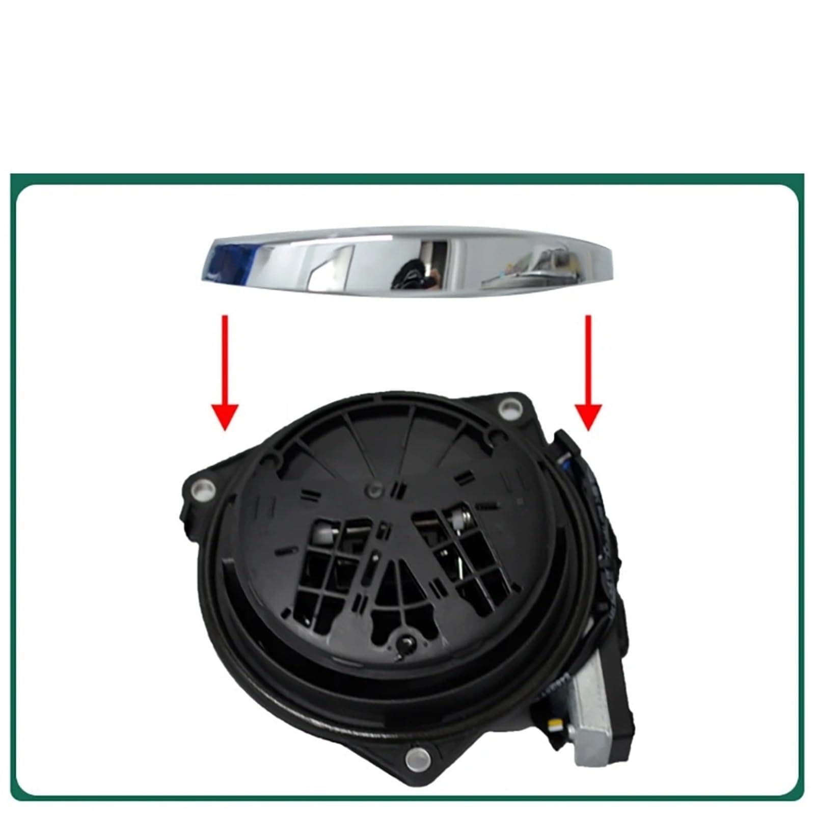 Cámara Reversa Auto Cámara Visión Trasera Coche Emblema Marcha Atrás Giratorio CVBS-NTSC para Golf 5 6 7 8 B678 MK5 MK6 MK7 Maletero Visión Asistencia(B*8 G*6)