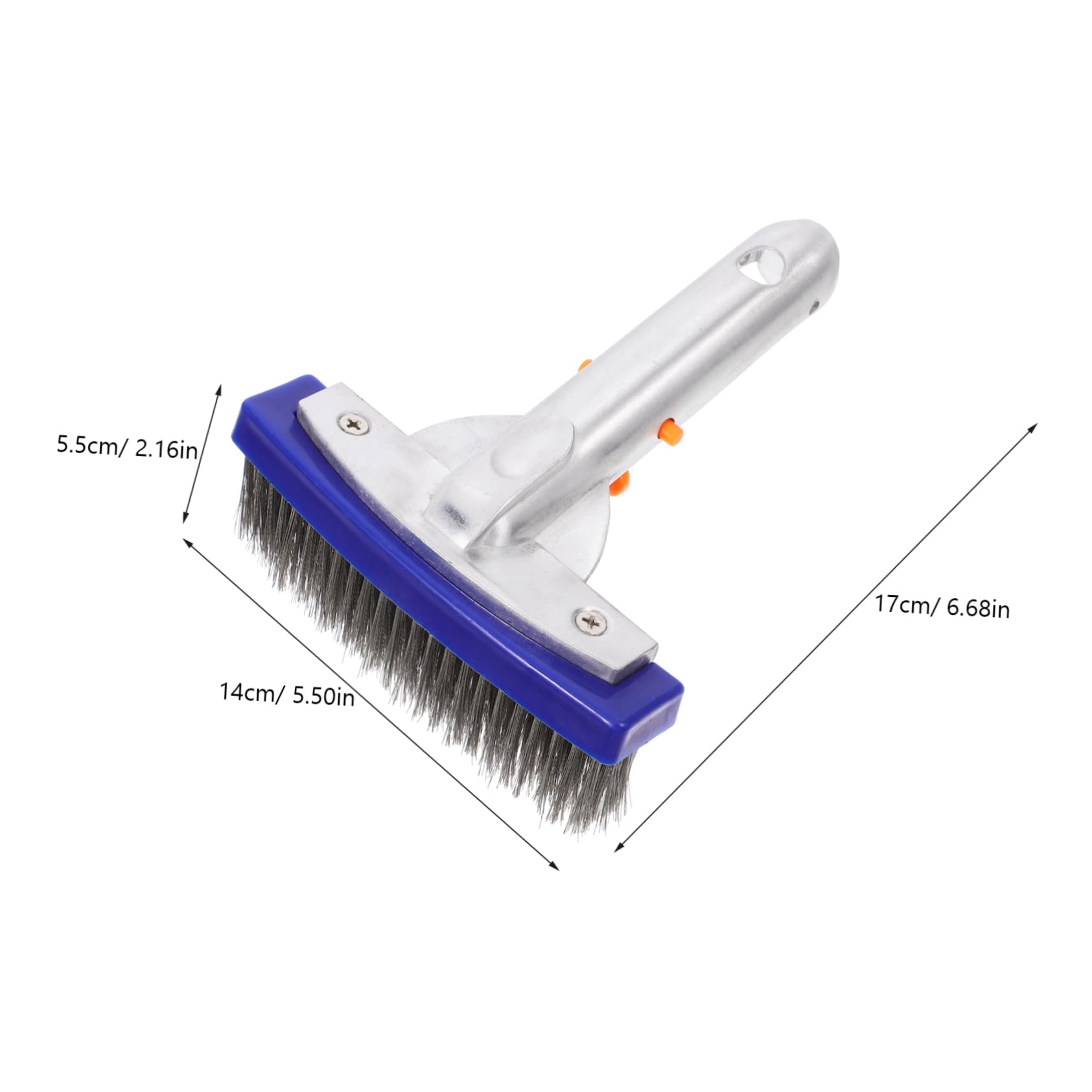 Abaodam Pool Cleaning Brush Large Scrubbing Swimming Pool Handheld Multifunctional Cleaning Swimming Pool Brush Scrubber Maintenance Grip Swimming Pool Brush Pool Brush Head Abs