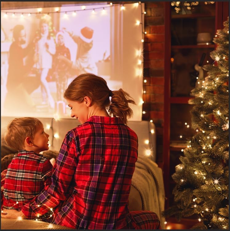 Miniatura 3 de Guirnalda de 100 luces LED de Navidad, 39 pies, luces de interior enchufables con 8 modos y temporizador y función de memoria, luces de Navidad