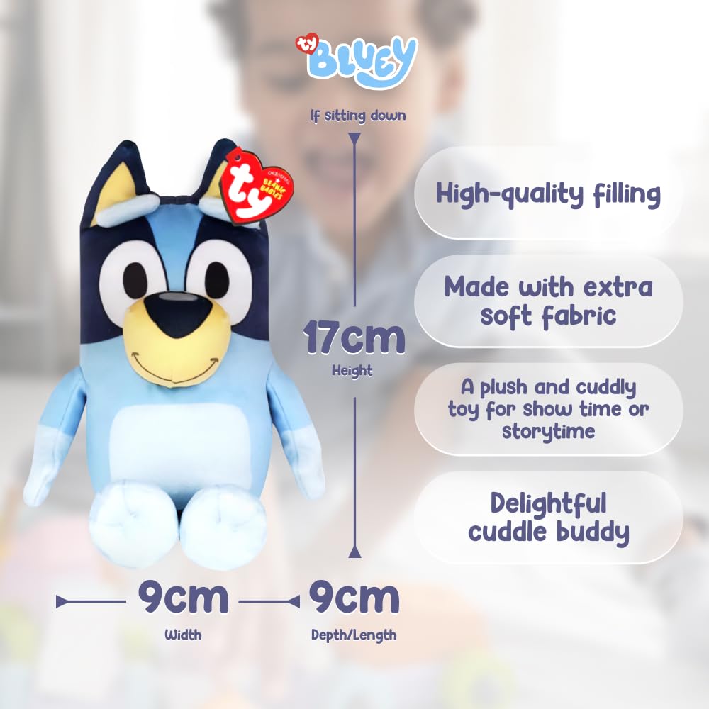 TY Bluey Beanie & Bouncer 2-Piece Gift Set, 17cm Soft Plush Toy Teddy & 7cm Bouncy Ball Plush - Image 4