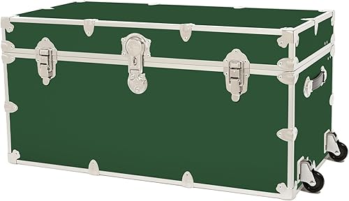 Miniatura 56 de Rhino Trunk & Case Baúl XXL de vinilo en relieve de cuero, cofre universitario, almacenamiento en el hogar, asiento de dormitorio, reposapiés de