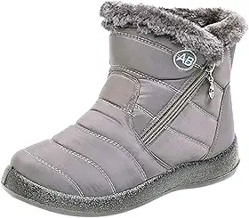 Botas Femininas De Neve Inverno Impermeável, grossas e quentes, pelúcia quente calçados casuais sapatos impermeáveis ​​ultraleves