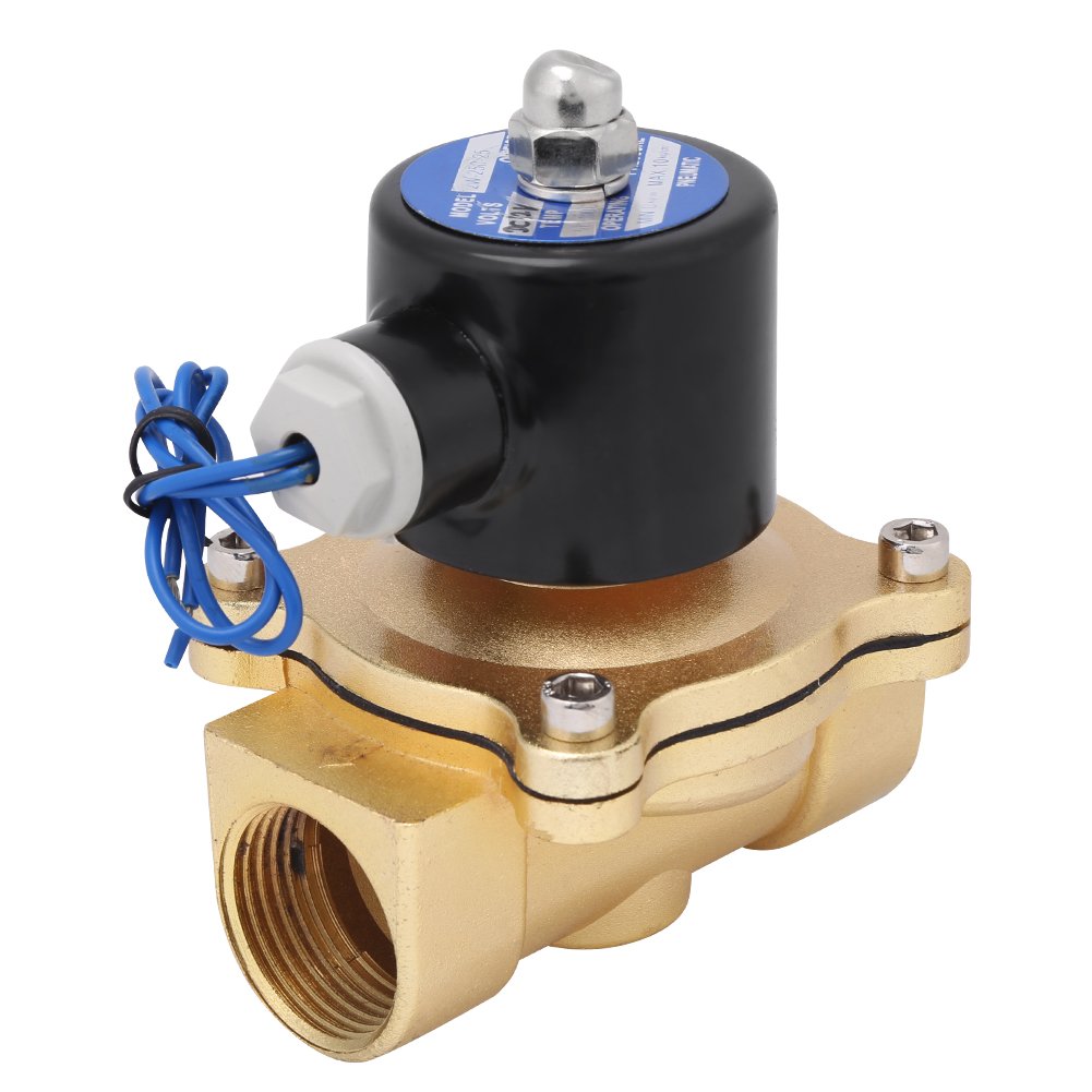 Electric Water Valve, DC12V R1 DN25 Normal Closed Zinc Alloy Electric Solenoid Valve