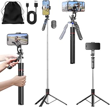 Gimbal Stabilizer - Master Every Move, 2025 New Smart AI Facial Recognition Phone Tripod with Remote, Extendable Selfie Stick Tripod, 360Automatic Rotation, Anti-Shake Gimbal Stabilizer*1