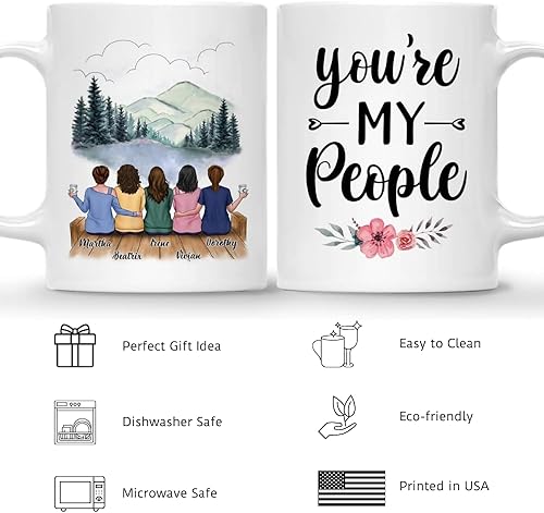 Miniatura 4 de Gossby Taza de café personalizada para mejor amiga, regalo personalizado para mejor amiga con diseño, nombre, Navidad, cumpleaños, regalo de amistad