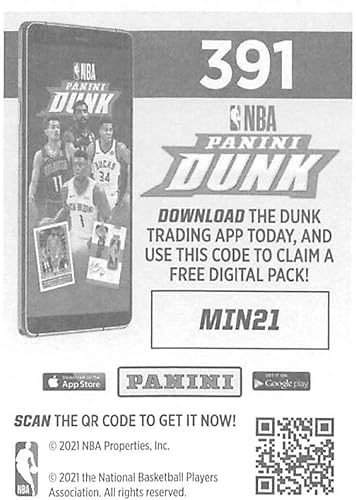 Miniatura 2 de 2020-21 Panini Stickers #391 Minnesota Timberwolves Team Logo FOIL Official NBA Basketball Album Sticker Measuring 2.75 inch tall X 2 inches wide in