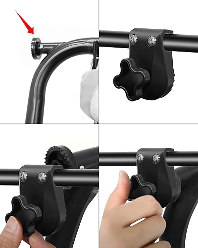 Miniatura 5 de 2 piezas de accesorios de plástico para columpio de jardín, marco de columpio de plástico para fijar el marco del toldo al marco del columpio,