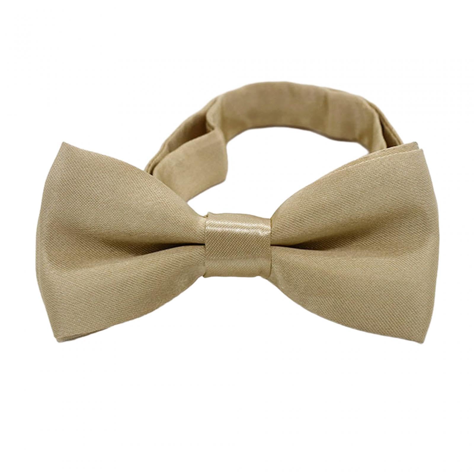 ILSMYSUTRA Kids Bow Tie Versatile Soft Tux Bowties for Birthdays Stage Performance Prom Khaki|Ties - Image 5 thumbnail