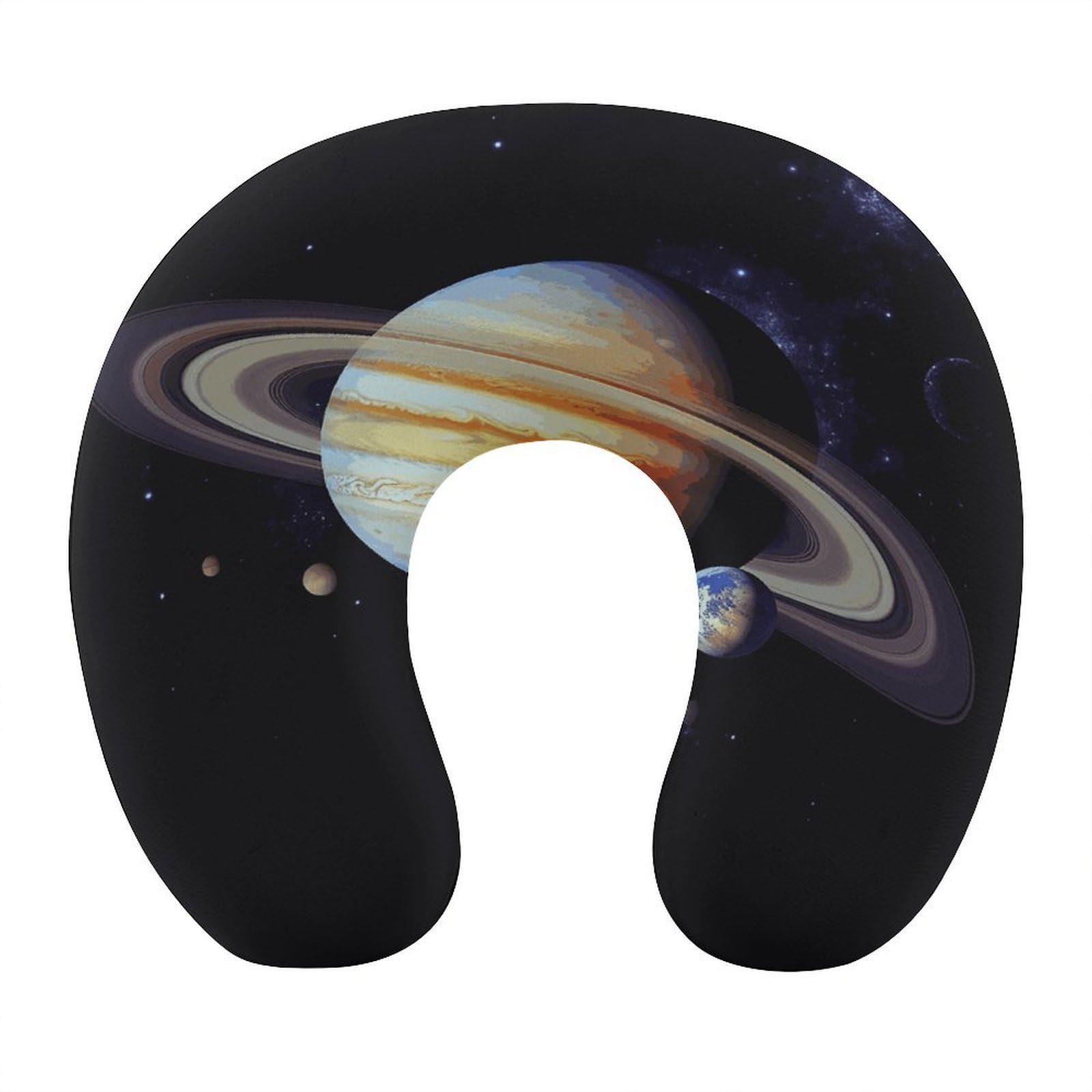 FekiLoot Planet Jupiter Travel Pillow U Shaped Neck Pillow Comfortable Memory Foam Pillow Portable Soft Headrest Lightweight Neck and Head Support for Planes Trains Self-Driving Cars