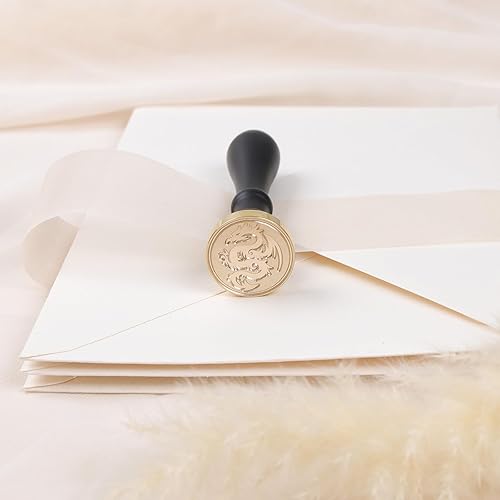 Miniatura 3 de UNIQOOO Arts  Crafts set de regalo de sello para estampar en cera con imagen de dragón