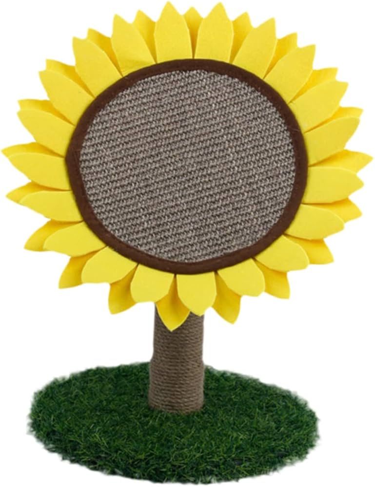 Amazon | FRCOLOR サイザル麻爪とぎポスト ひまわりデザイン 猫の遊び