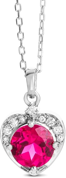 Miore collana per donna in oro 9 kt/375(1 35) con rubino e diamanti UNI075PRB