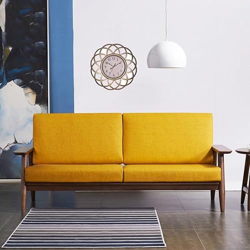 Vista 26 de ARTIBETTER Reloj de tiempo Reloj de pared vintage Plata