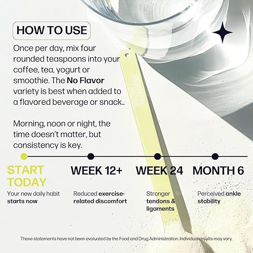 Miniatura 6 de Sparkle Wellness Péptidos de colágeno FORTIGEL & TENDOFORTE  Polvo de colágeno con ascorbato de calcio y vitamina C para apoyar la movilidad de las