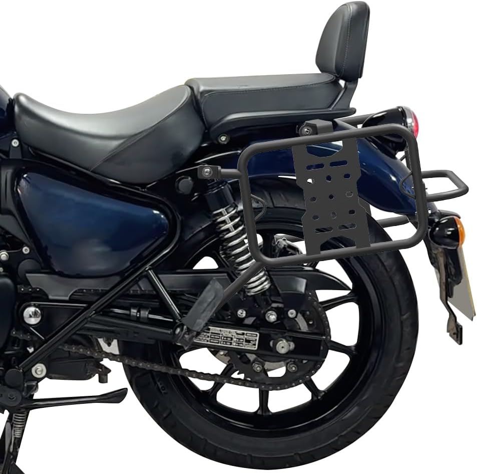Saddlebag Support Racks, Motorcycle Pannier Luggage Rack Side Carrier Fit for Royal Enfield Meteor 350 2021-2025
