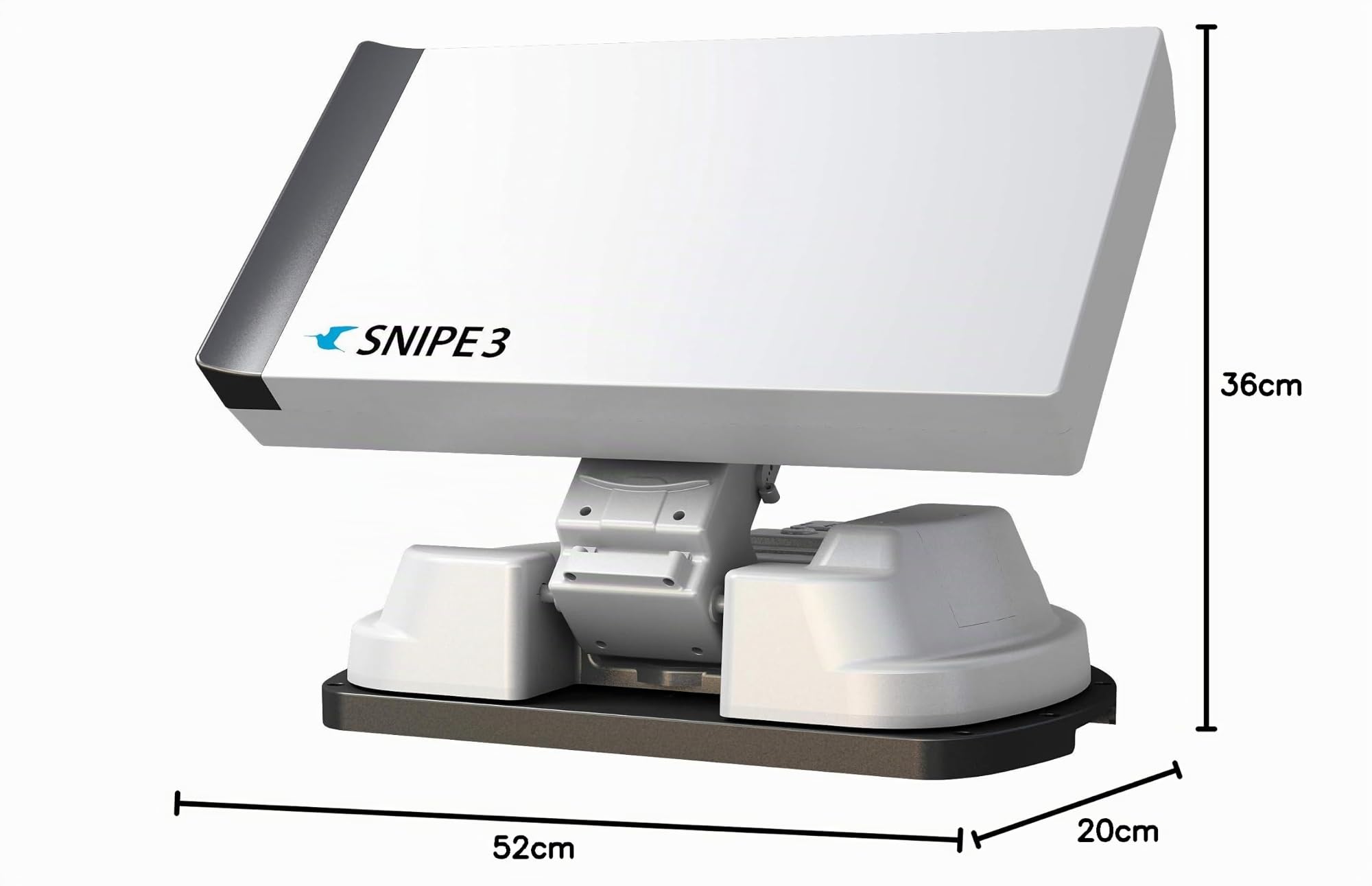 SELFSAT Snipe 3 V3 Twin Antenne Satellite GPS entièrement Automatique Skew Sat System Camping