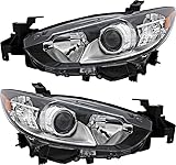 For Mazda 6 Headlight 2014 2015 2016 Driver and Passenger Side Headlamp Replacement