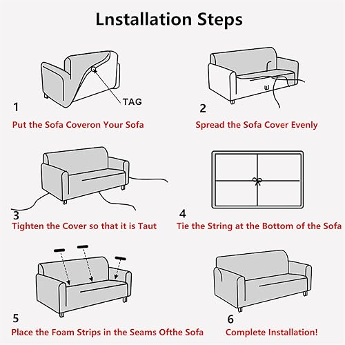 Miniatura 3 de Sofa Cover,Crystal Velvet with Skirt Stretch Sofa Cover 1 2 3 4 Seater,Breathable Sofa Slipcovers,for Corner Sofa Cover L Shape, Couch Cover Non