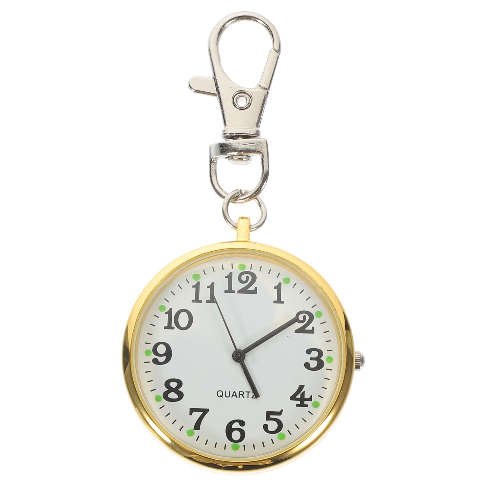 iplusmile Clip on Pocket Watch Open Face Watch with Key Buckle Portable Unisex Digital Watch for Students Men Doctor Nurses Women-picture-47