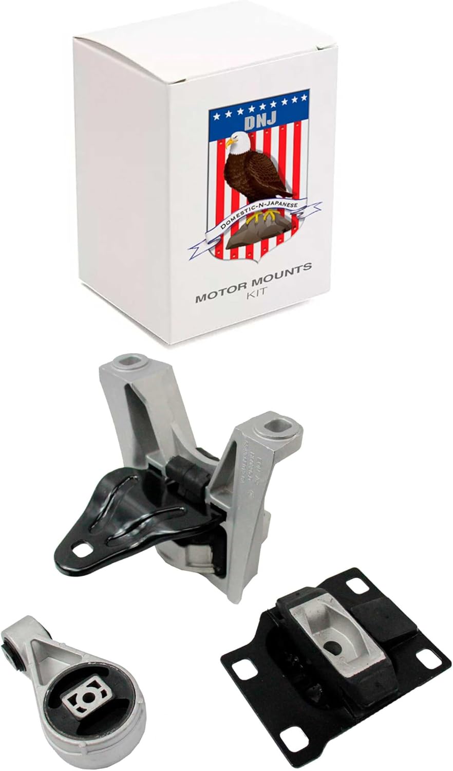 DNJ MMK1164 Motor Mount Kit for 10-13 Ford Transit Connect 2.0L L4 DOHC Naturally Aspirated