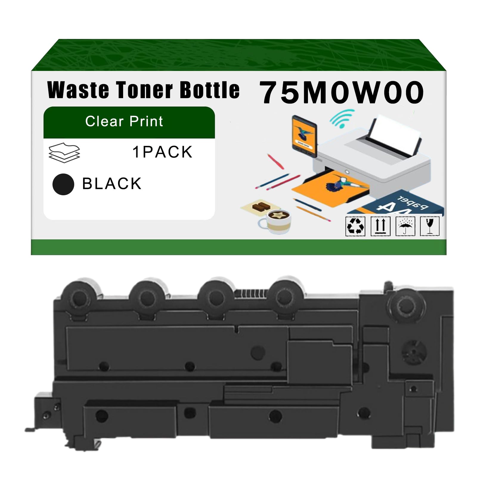 Amazon.com: Compatible for Lexmark 75M0W00 Waste Toner Bottle