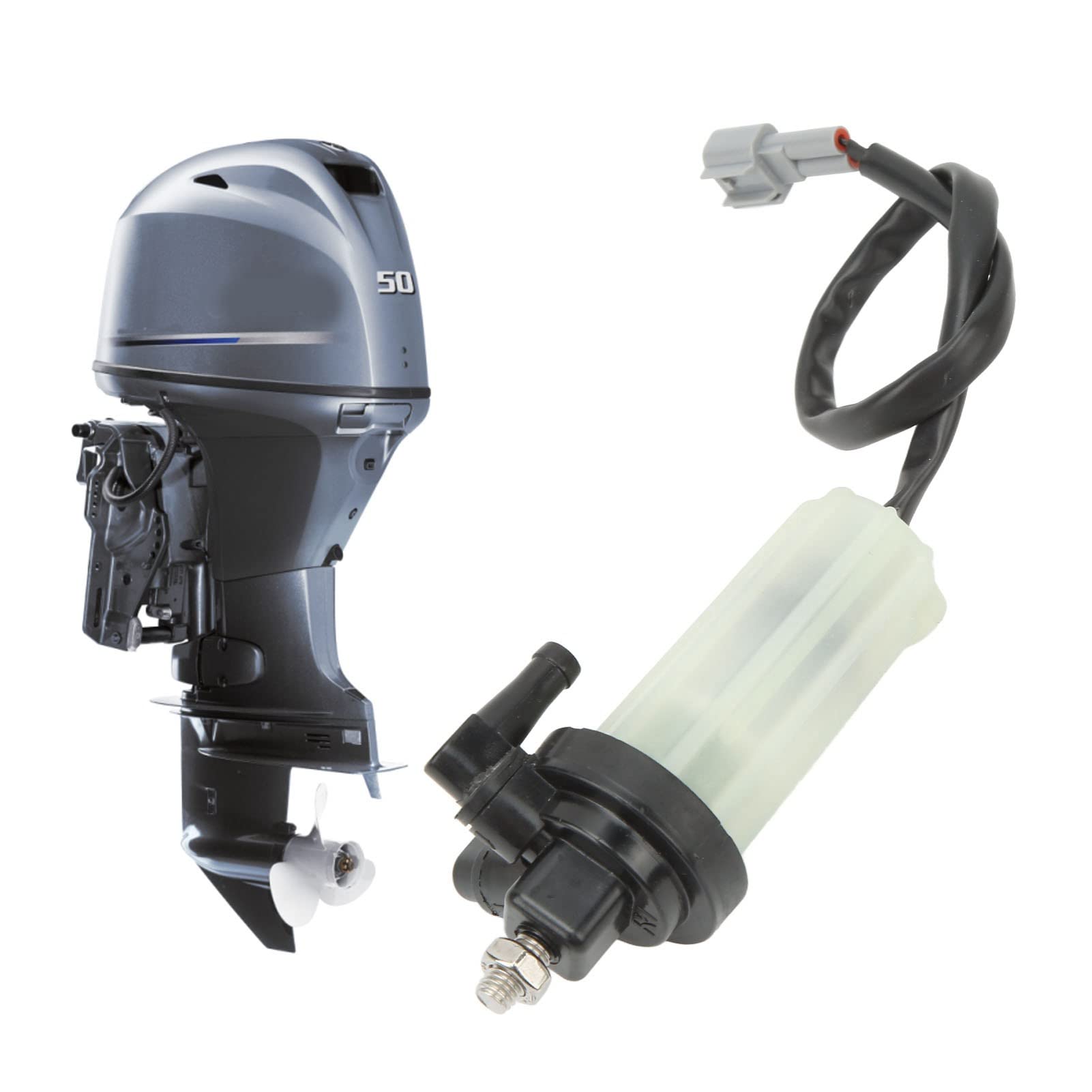 Filtro de Combustible para Motor fueraborda con línea 6D8 20 00, Conjunto de Filtro de Combustible para Motor fueraborda de 4 Tiempos 50HP 60HP 75HP 90HP 100HP 115HP