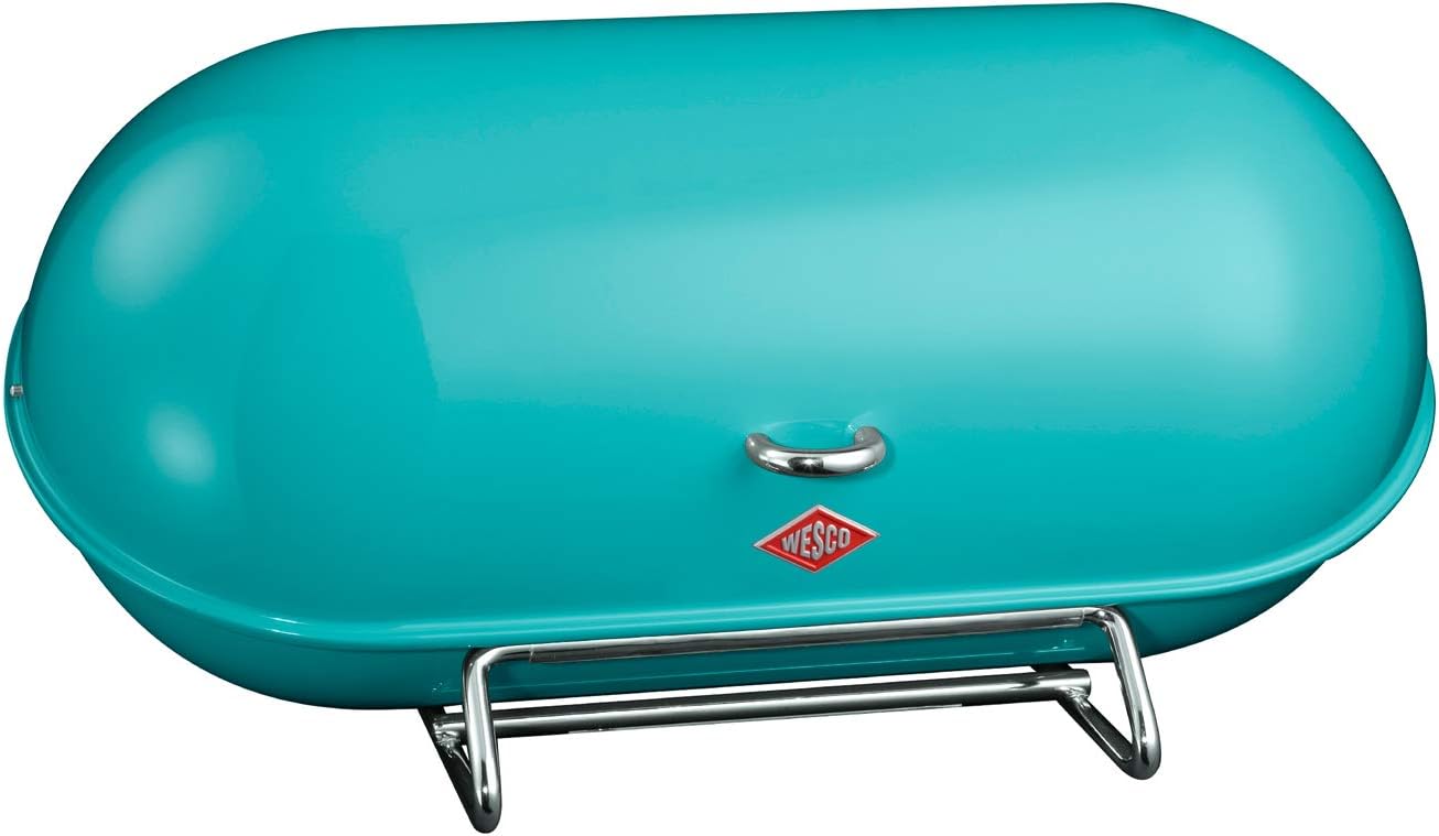 WESCO Boîte à Pain Grandy De Couleur Amande, Tôle D'acier Revêtue