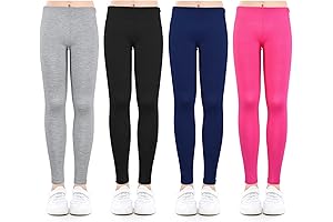 Girls Leggings Multipack: Soft and Comfy Pants for 4-12 Year Olds