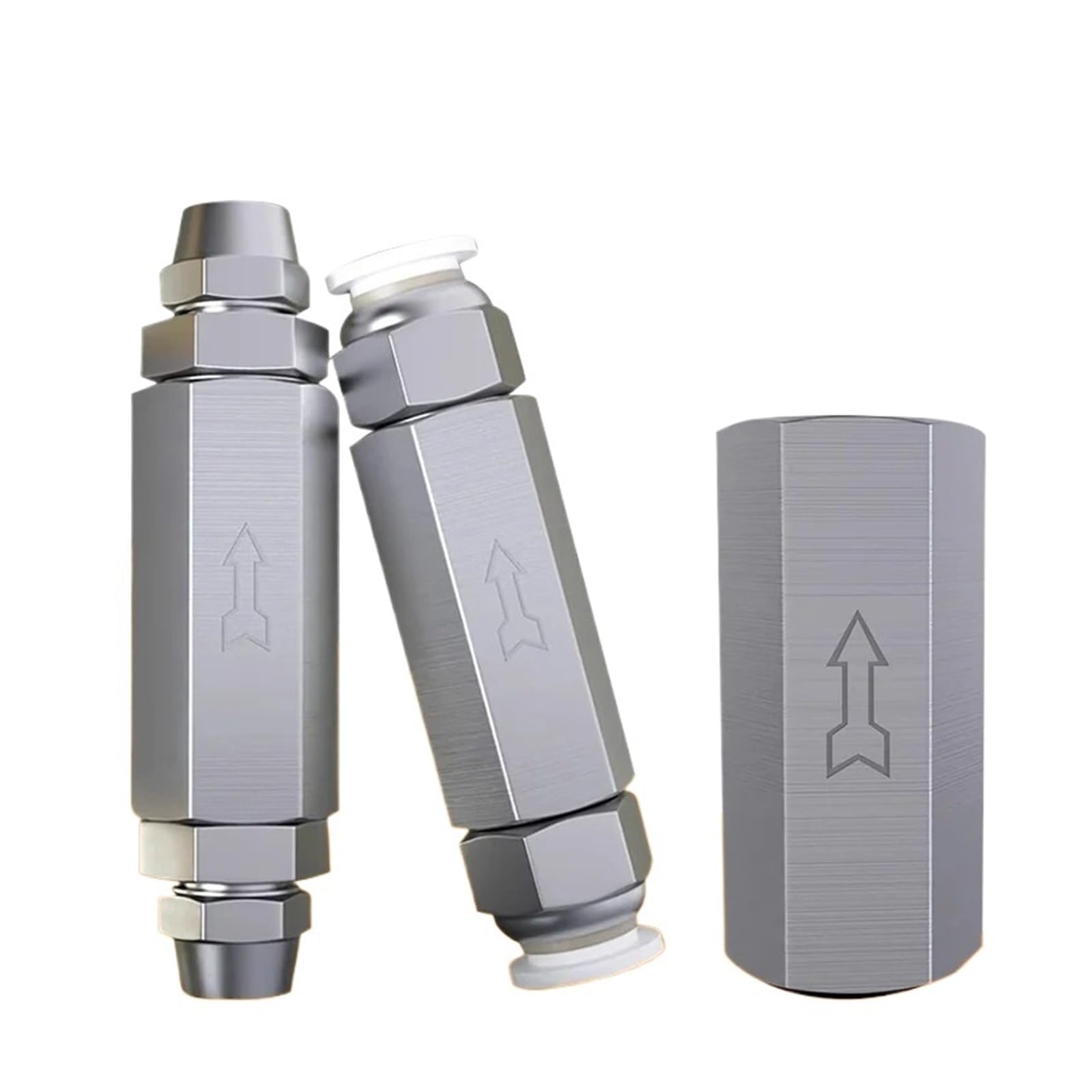 1 válvula de retención neumática de 6 mm, 8 mm, 10 mm, 1/4 OD, válvula unidireccional, válvula de latón, compresor de aire, adaptador de montaje de tubería PIUHRKLEVD (CV-03 w BT10-03)