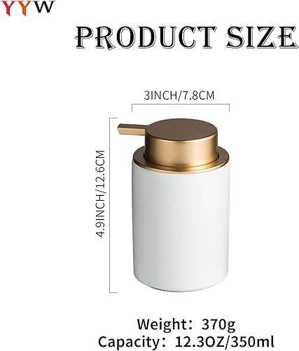 Miniatura 2 de YYW Dispensador de jabón para platos, dispensador de jabón de manos de 12 onzas, dispensador de jabón de mano, dispensador de jabón de manos de