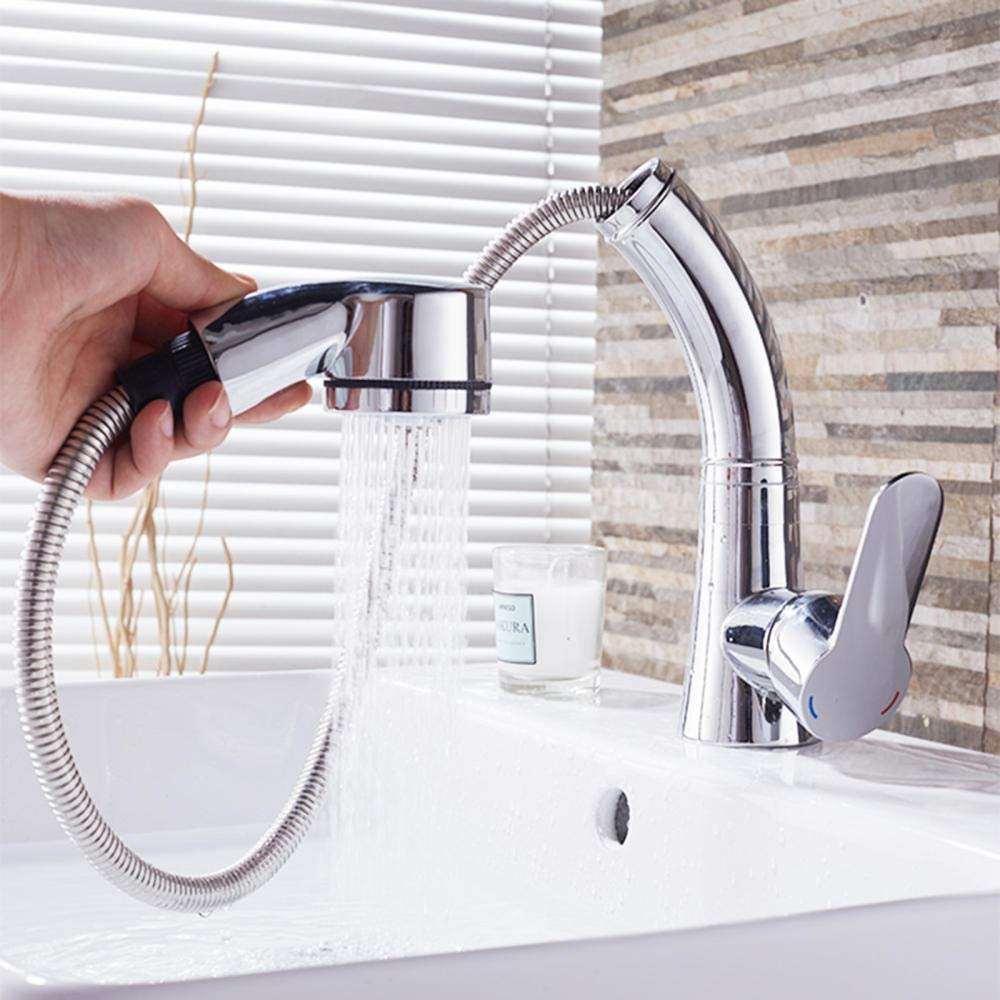 Robinet d'évier de salle de bain extractible pour faciliter votre routine