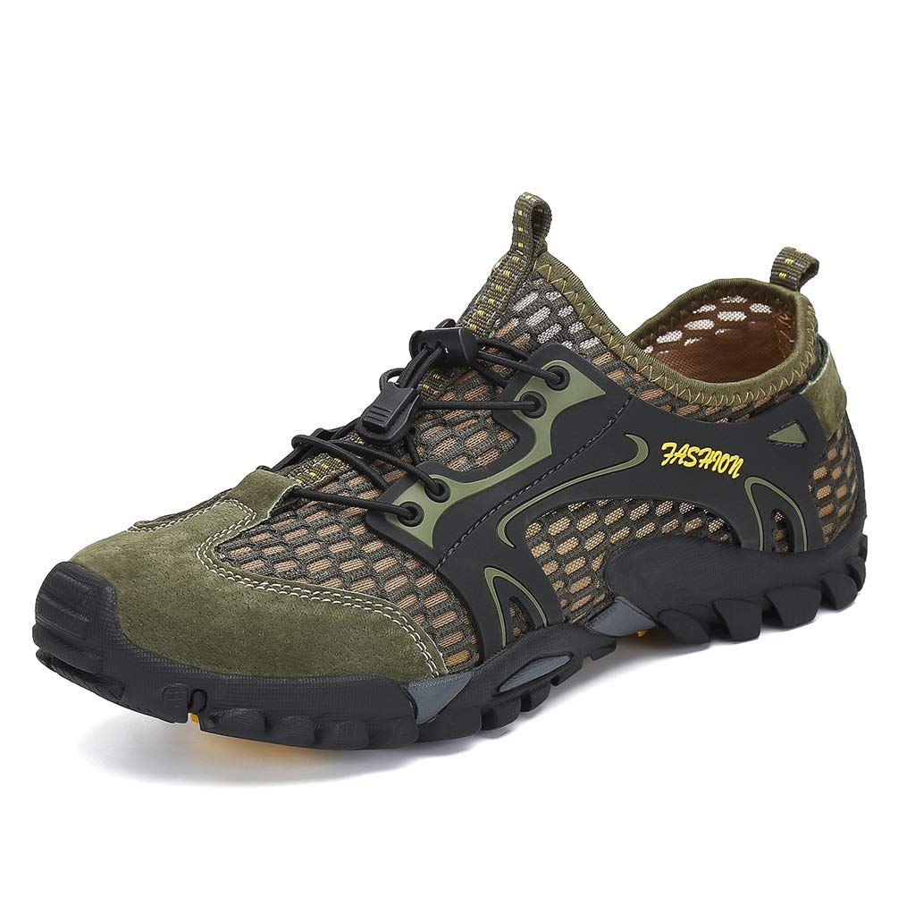 FLARUT Herren Sportsandalen Sommer Trekking Sandalen Wanderschuhe Outdoorsandalen Super Atmung Draussen Hiking Schuhe Mesh Vamp Wasserschuhe Sport Laufen Klettern