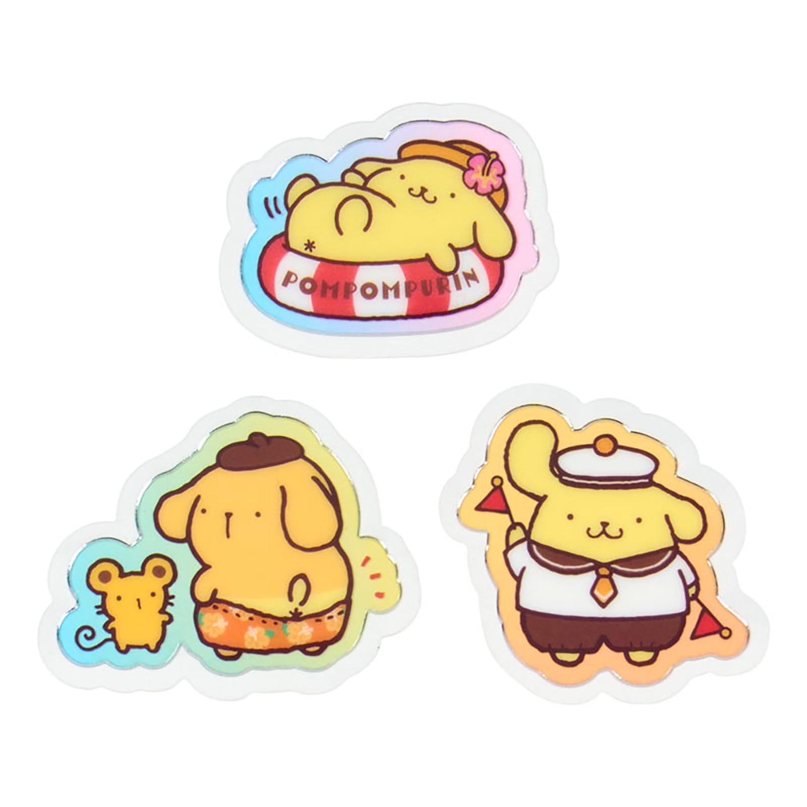 まーです‼️ Amazon | サンリオ(SANRIO) 夏シール ポムポムプリン PVC・CPP ケース