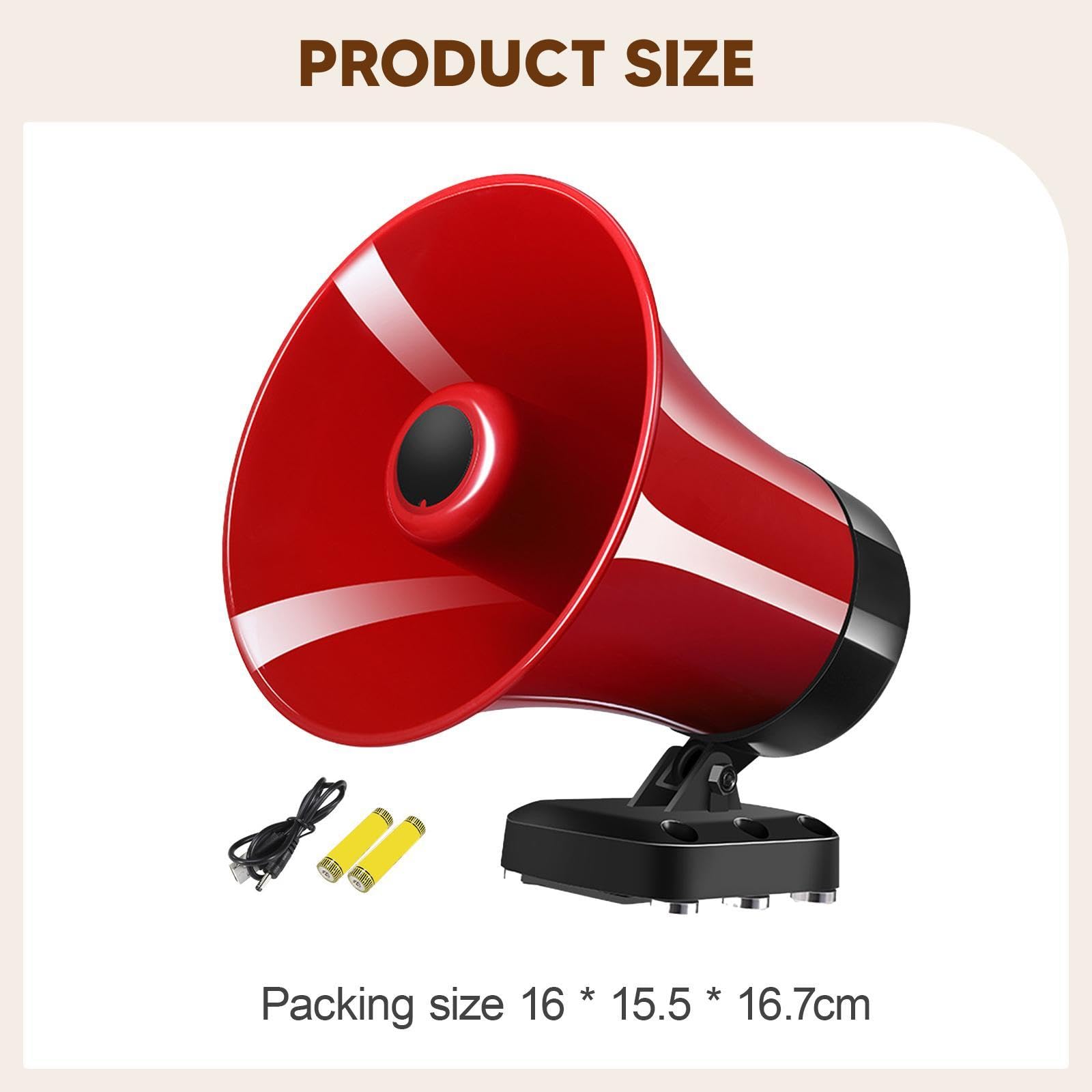 Altavoz con Megáfono para Coche, Regalo Versátil para Entrenadores, Aficionados a Las Animadoras Y Actividades Al Aire Libre.