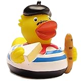 Duckshop I Badeente Frankreich I Quietscheente France I Quietscheentchen L: 7,5 cm I Geschenk für Frankreich-Fans I Souvenir