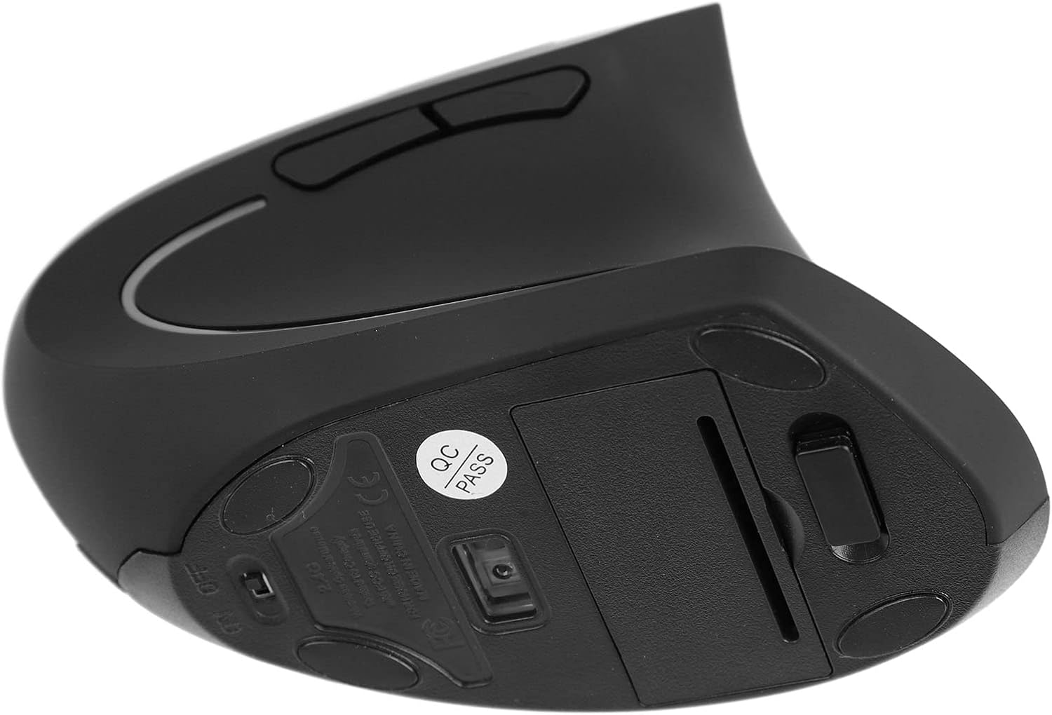 De dalt a baix view of the Bewinner Wireless Vertical Ergonomic Mouse