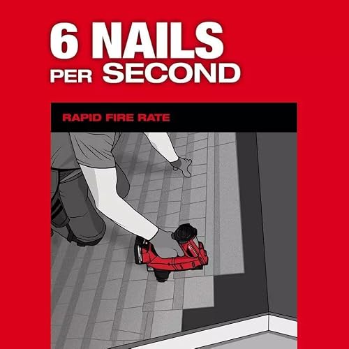 Nailers & Staplers Compatible with Milwaukee 2909-20 M18 FUEL 18V Cordless Li-Ion Coil Roofing Nailer - Bare Tool