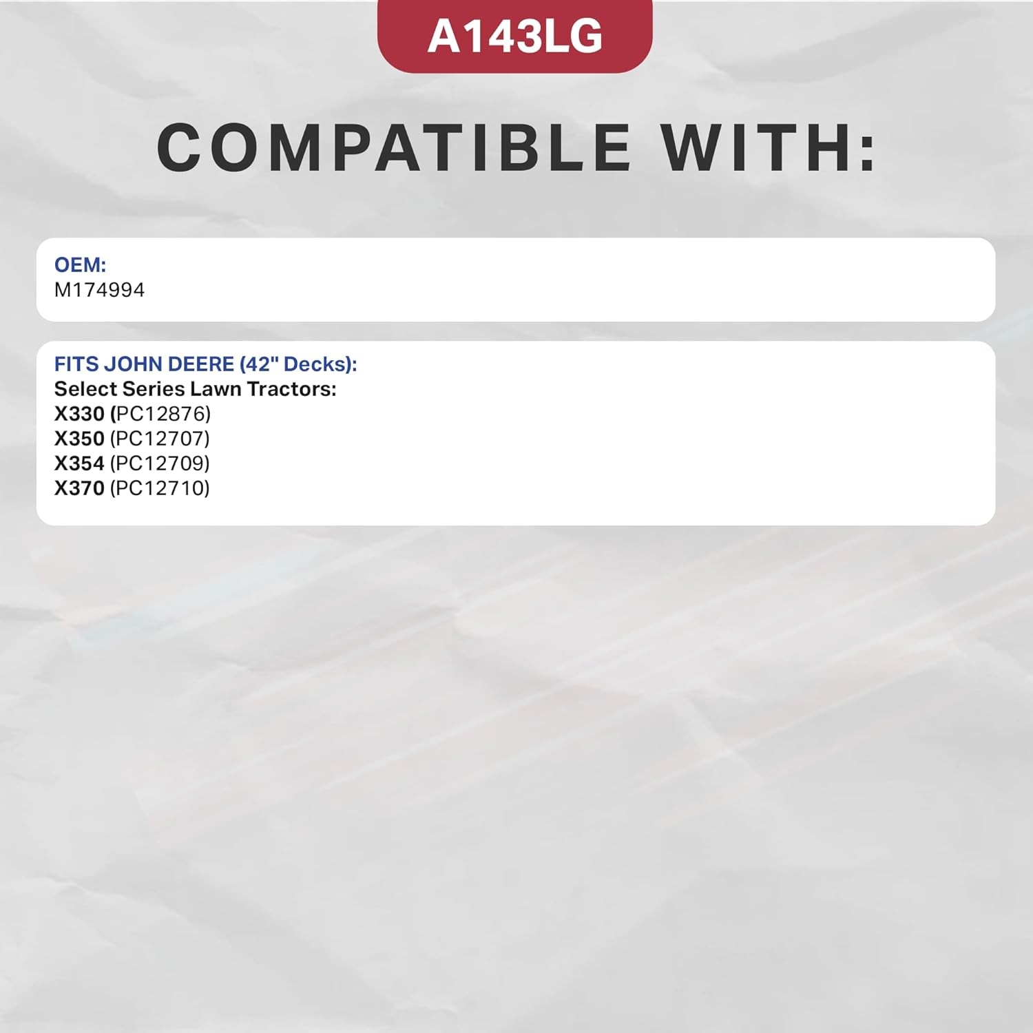 BESTORQ A49LG Lawn & Garden Belt, 51" Length x 0.5" Width x 0.285" Height, Pack of 2, Equivalent to OEM Part: Hustler 603907