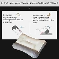 Vista 4 de Almohada para la apnea del sueño, almohada ortopédica para dormir profunda, almohada de apnea del sueño Pro Easy, almohada ergonómica para cuello