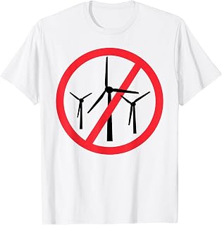 Stop wind turbines, No Wind parks, No to Wind energy T-Shirt